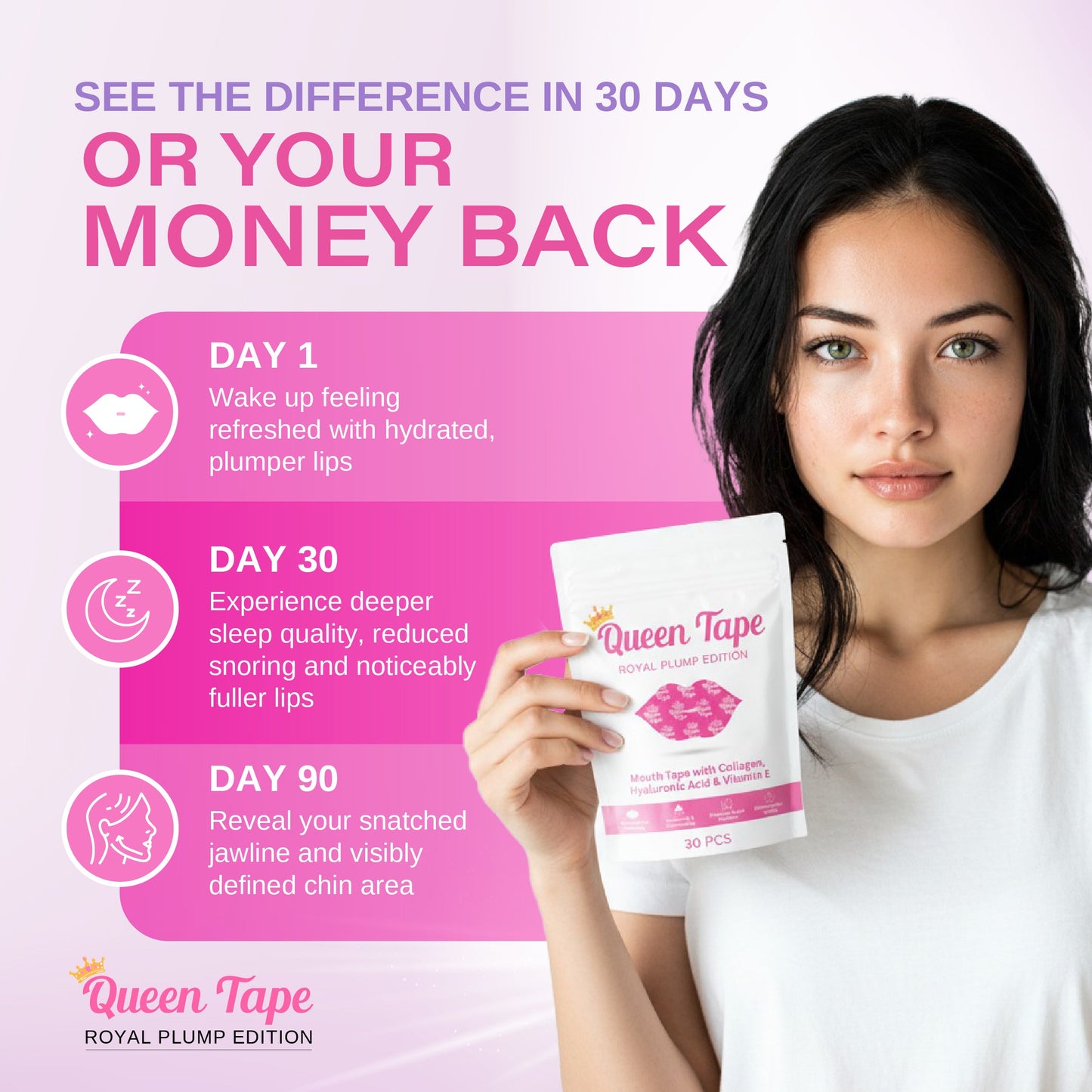 Hydrating & Moisturizing Lip Plumping Mouth Tape